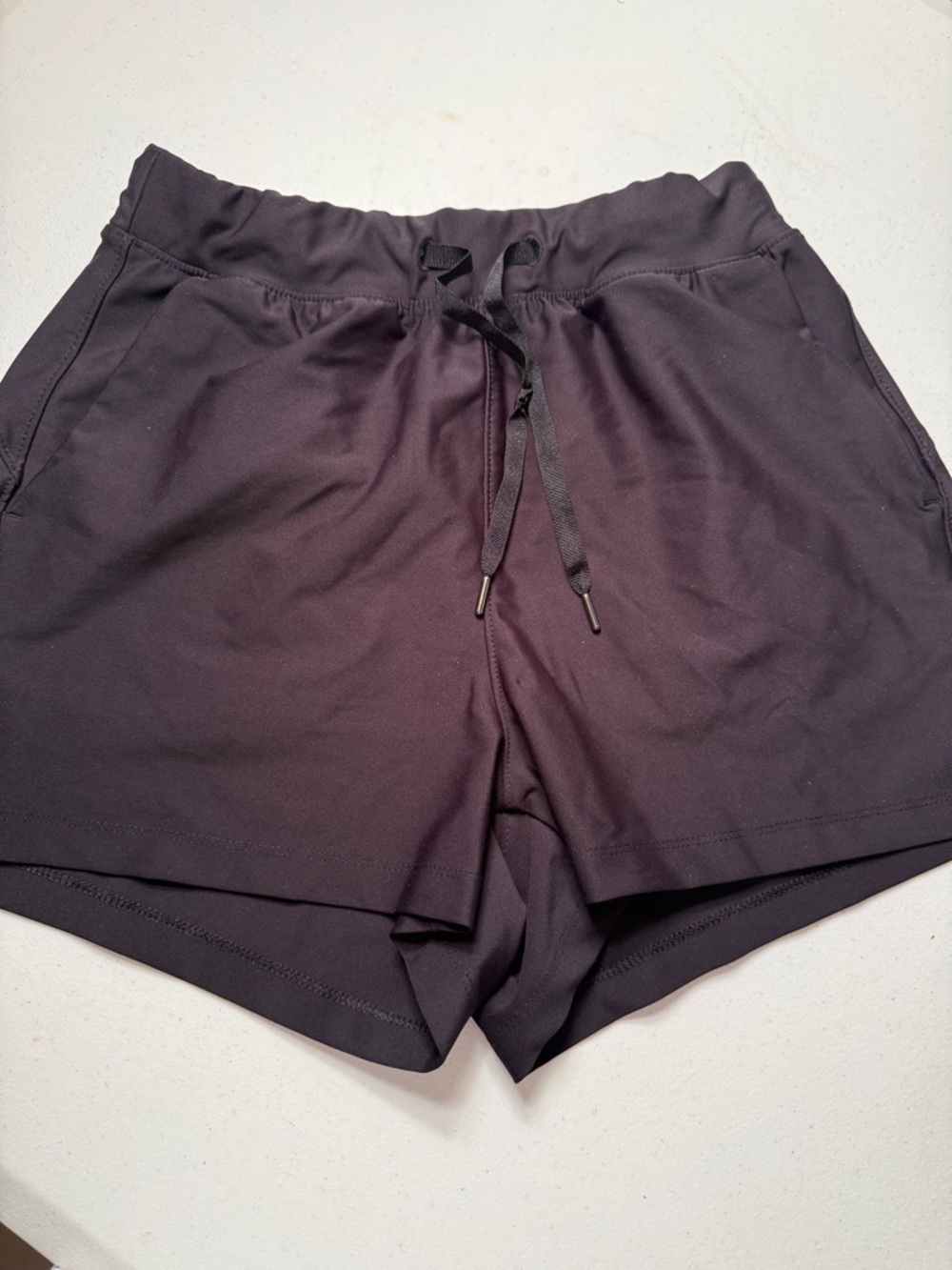 Old Navy Women's Black Athletic Drawstring Short with Pockets